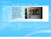 Tablet Screenshot of decaturmediclinic.com